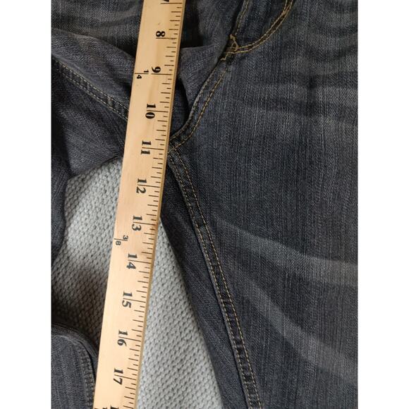 Sean John Clayton Jeans Mens 41X32 Charcoal Fade Slim Straight Fit Flaps Street - Picture 10 of 13